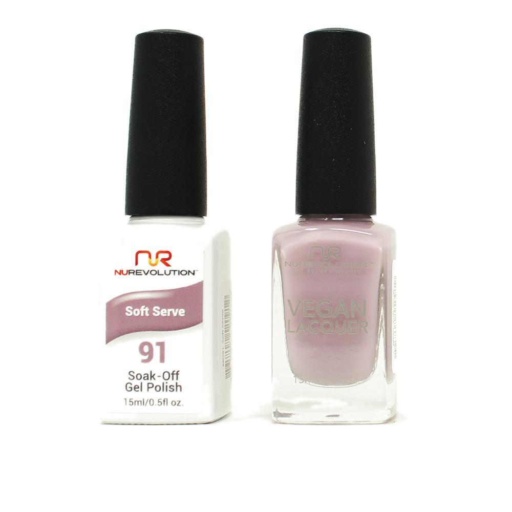 NuRevolution - Gel & Lacquer - Soft Serve - #91 - Gel & Lacquer Polish - Nail Polish at Beyond Polish