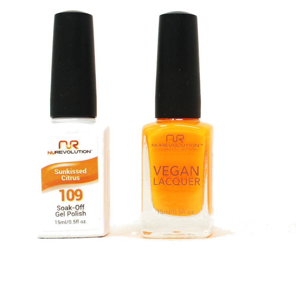 NuRevolution - Gel & Lacquer - Sunkissed Citrus - #109 - Gel & Lacquer Polish - Nail Polish at Beyond Polish