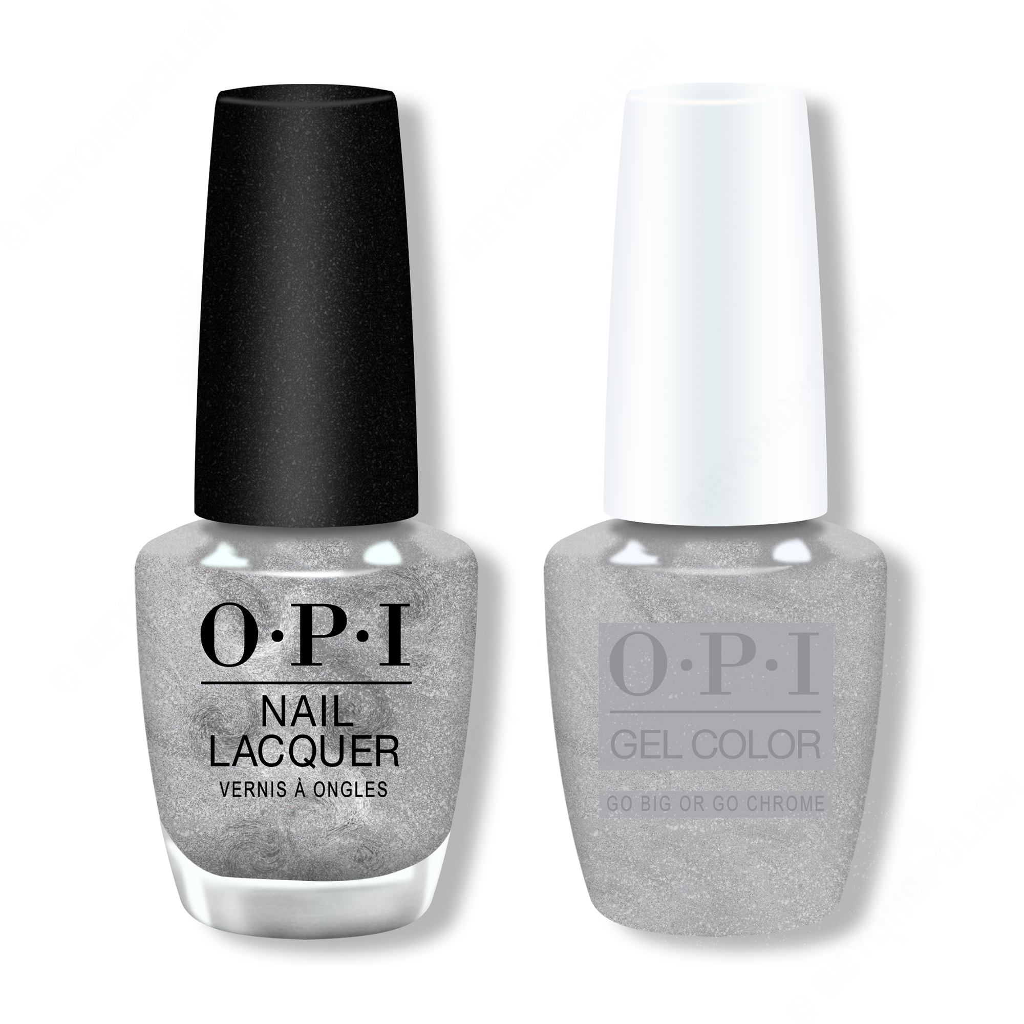 OPI - Gel & Lacquer Combo - Go Big or Go Chrome - Gel & Lacquer Polish - Nail Polish at Beyond Polish