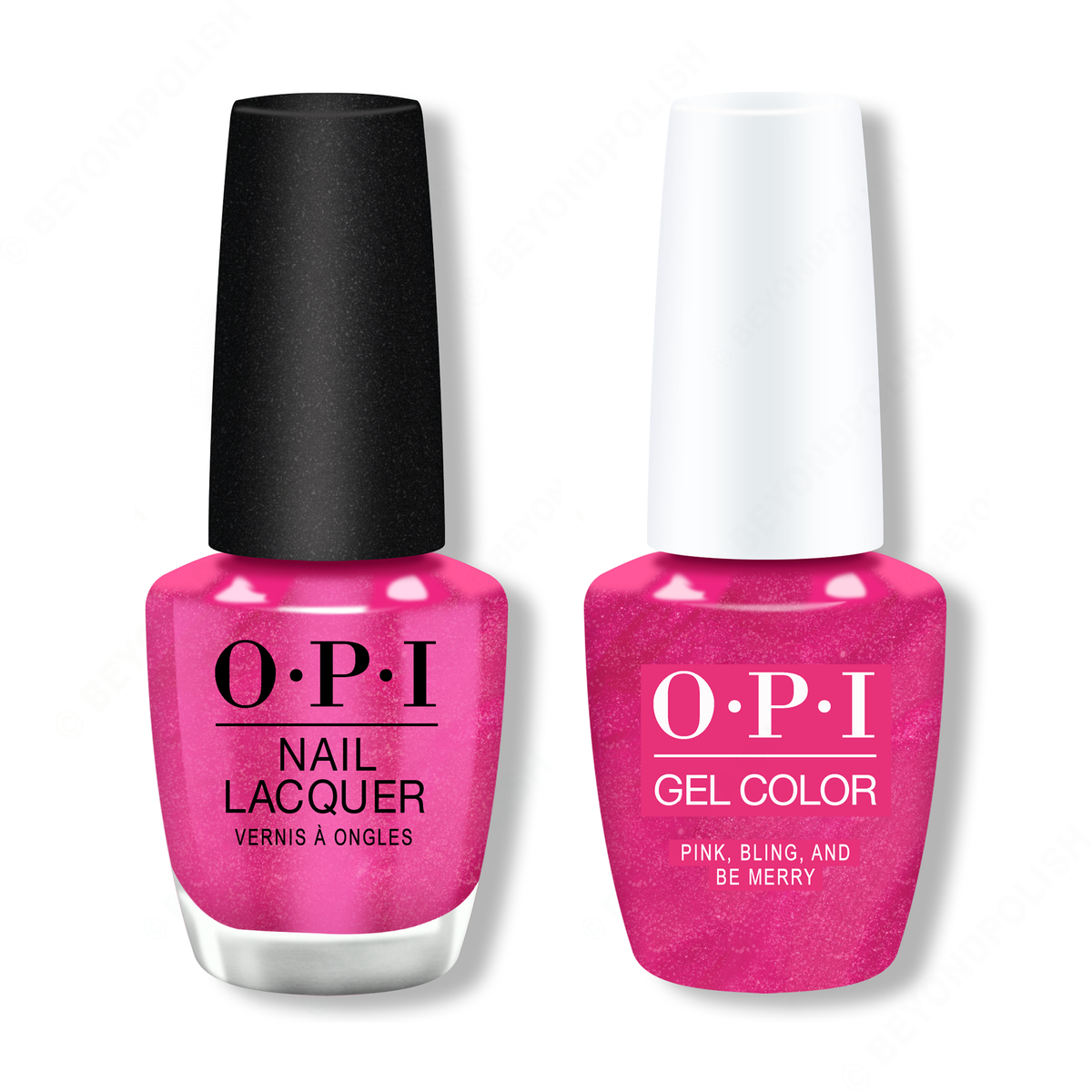 OPI - Gel & Lacquer Combo - Pink, Bling, and Be Merry - Gel & Lacquer Polish - Nail Polish at Beyond Polish