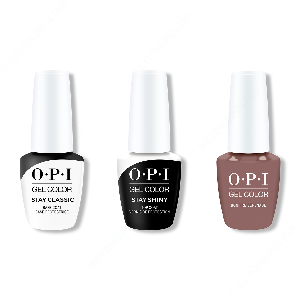 OPI - GelColor Combo - Stay Classic Base, Shiny Top & Bonfire Serenade - Gel Polish - Nail Polish at Beyond Polish