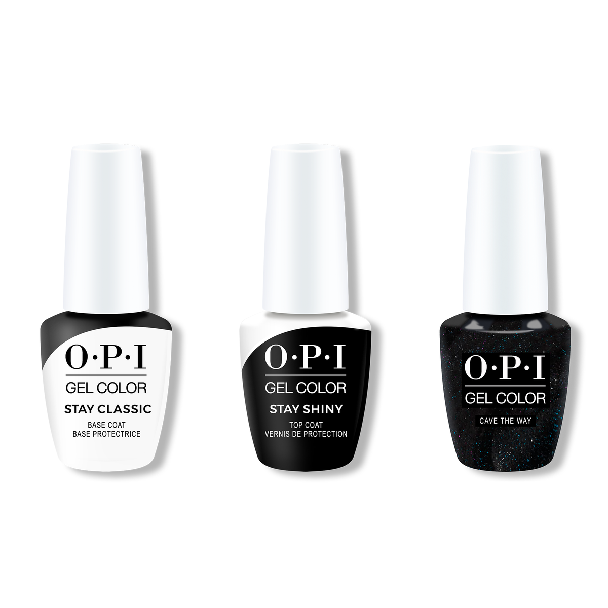 OPI - GelColor Combo - Stay Classic Base, Shiny Top & Cave The Way - Gel Polish - Nail Polish at Beyond Polish