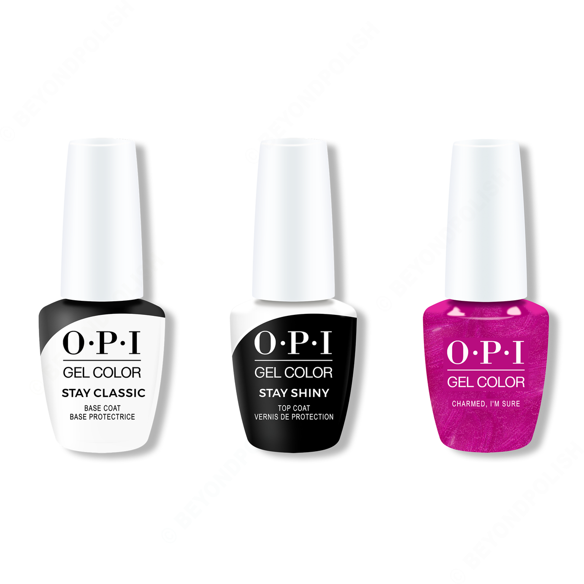 OPI - GelColor Combo - Stay Classic Base, Shiny Top & Charmed, I'm Sure - Gel Polish - Nail Polish at Beyond Polish