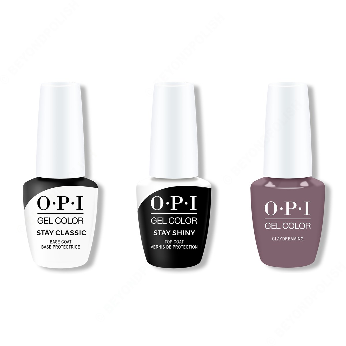 OPI - GelColor Combo - Stay Classic Base, Shiny Top & Claydreaming - Gel Polish - Nail Polish at Beyond Polish