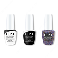 OPI - GelColor Combo - Stay Classic Base, Shiny Top & Confetti Ready - Gel Polish - Nail Polish at Beyond Polish