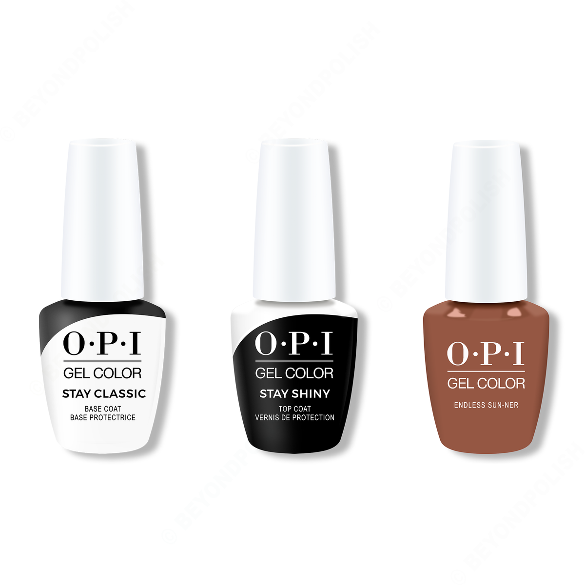 OPI - GelColor Combo - Stay Classic Base, Shiny Top & Endless Sun-ner - Gel Polish - Nail Polish at Beyond Polish
