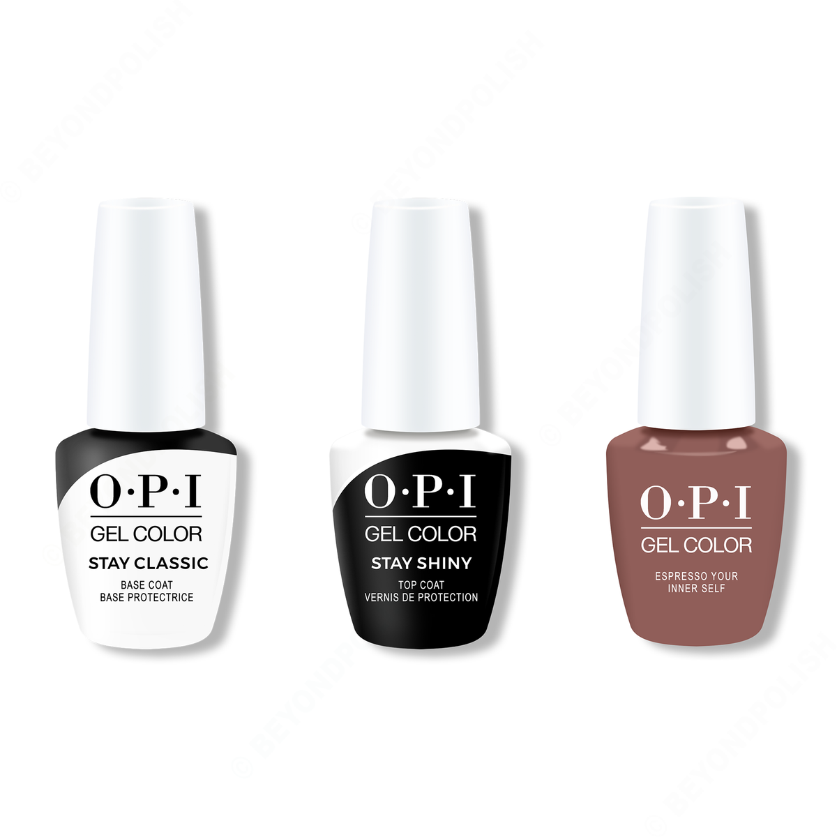 OPI - GelColor Combo - Stay Classic Base, Shiny Top & Espresso Your Inner Self - Gel Polish - Nail Polish at Beyond Polish