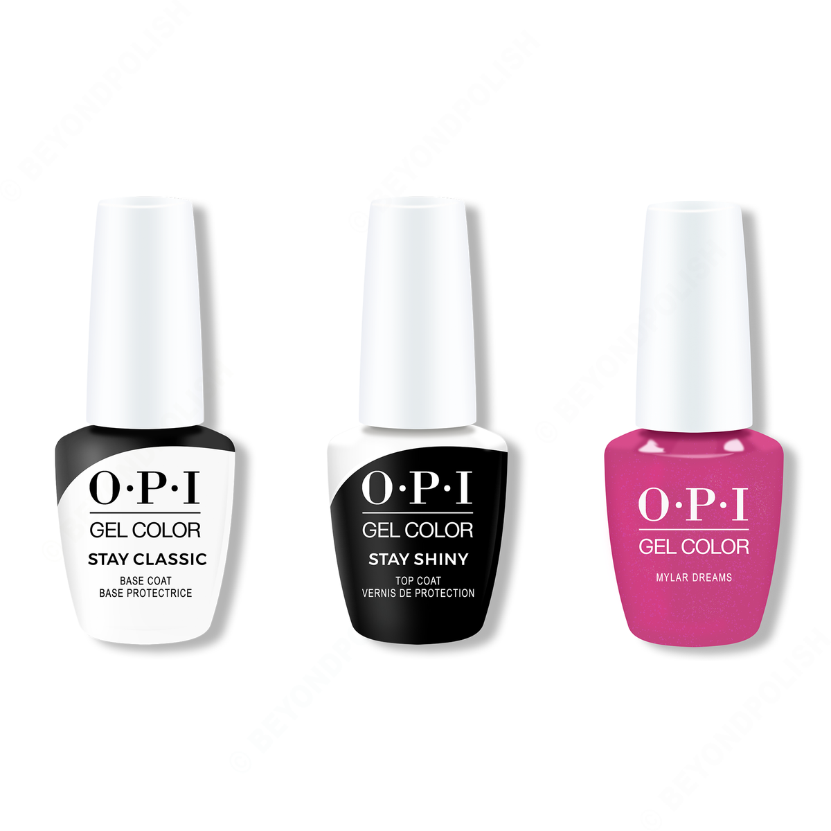 OPI - GelColor Combo - Stay Classic Base, Shiny Top & Mylar Dreams - Gel Polish - Nail Polish at Beyond Polish