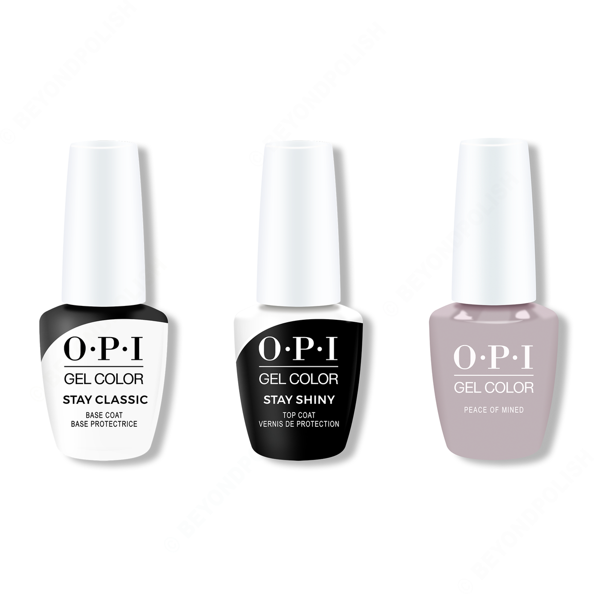 OPI - GelColor Combo - Stay Classic Base, Shiny Top & Peace Of Mined - Gel Polish - Nail Polish at Beyond Polish