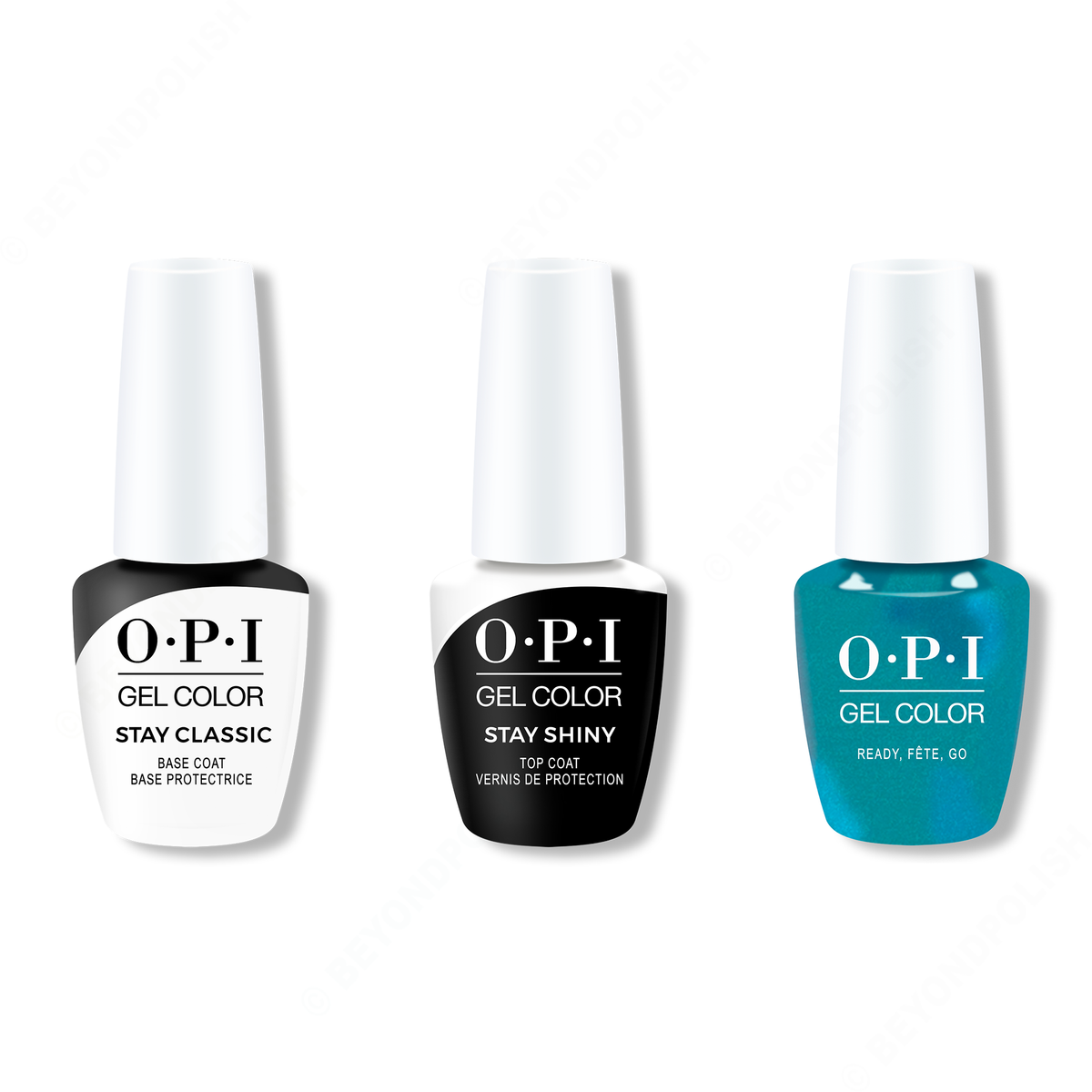 OPI - GelColor Combo - Stay Classic Base, Shiny Top & Ready, Fete, Go - Gel Polish - Nail Polish at Beyond Polish