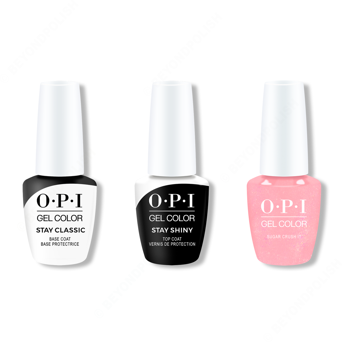 OPI - GelColor Combo - Stay Classic Base, Shiny Top & Sugar Crush It - Gel Polish - Nail Polish at Beyond Polish