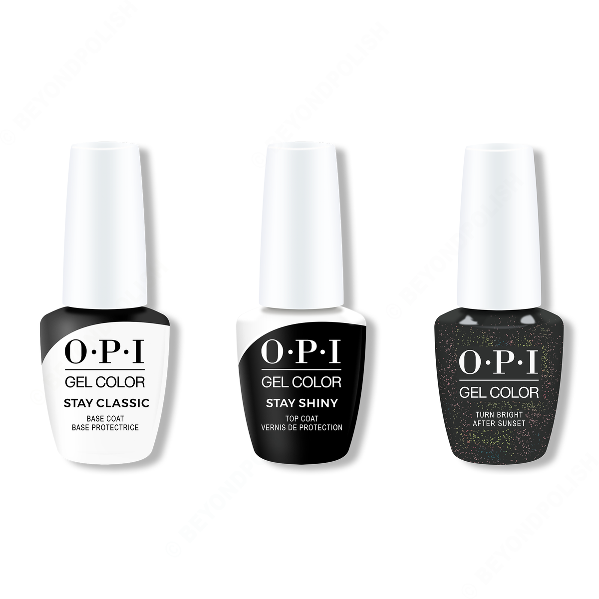 OPI - GelColor Combo - Stay Classic Base, Shiny Top & Turn Bright After Sunset - Gel Polish - Nail Polish at Beyond Polish