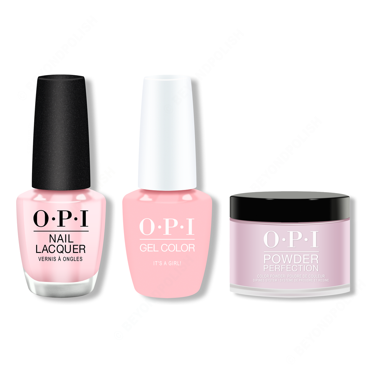 OPI - Gel, Lacquer & Dip Combo - It's A Girl - Gel, Lacquer & Dip - Nail Polish at Beyond Polish