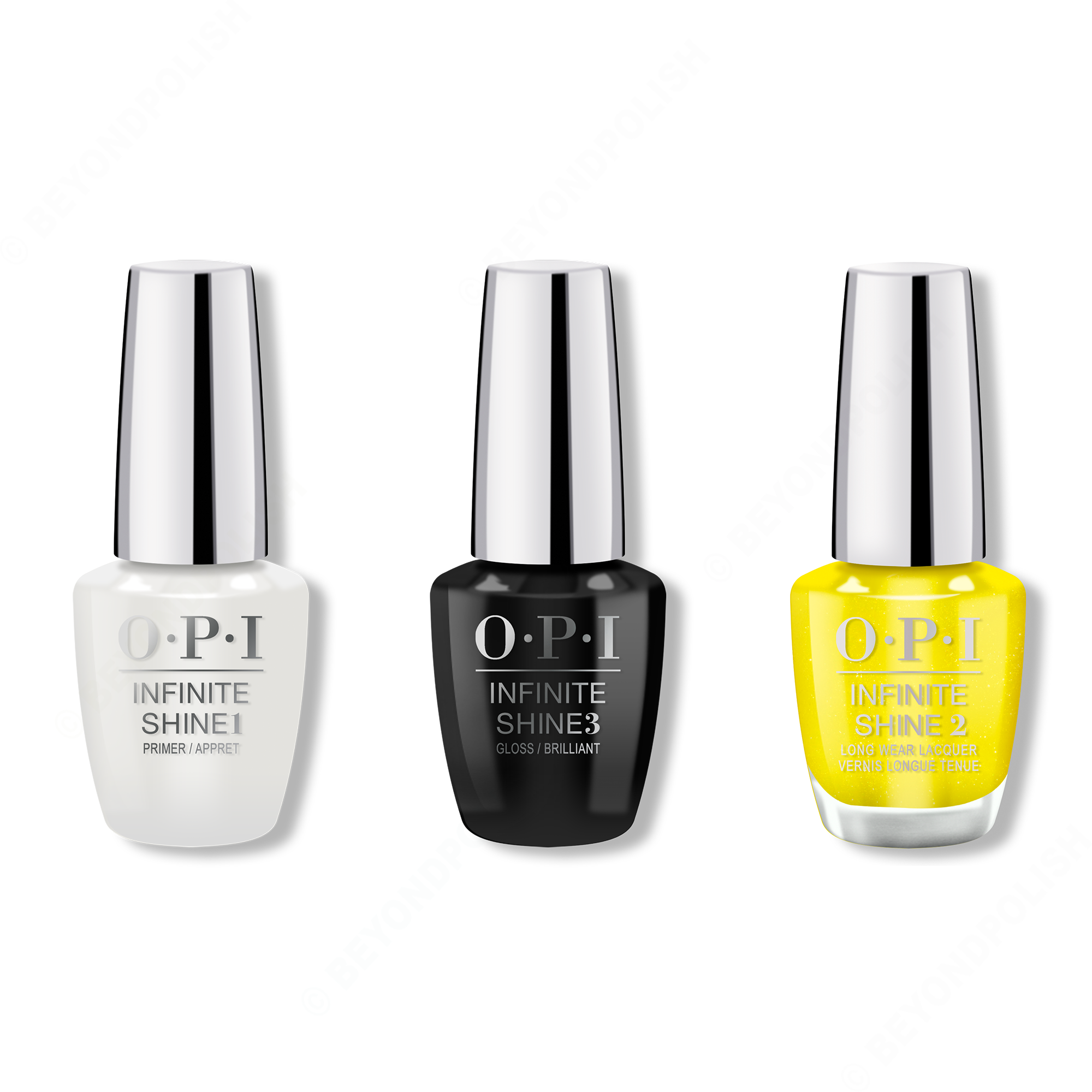 OPI - Infinite Shine Combo - Base, Top & Bee Unapologetic - Nail Lacquer - Nail Polish at Beyond Polish