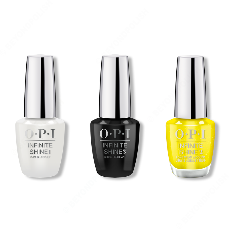 OPI - Infinite Shine Combo - Base, Top & Bee Unapologetic - Nail Lacquer - Nail Polish at Beyond Polish