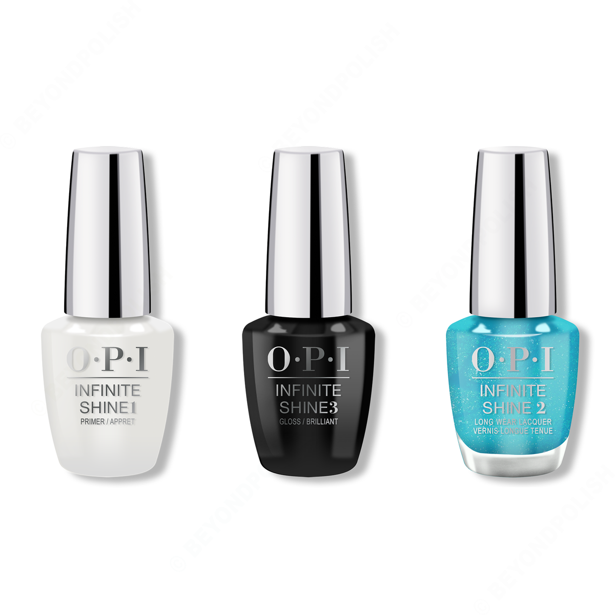 OPI - Infinite Shine Combo - Base, Top & Feel Bluetiful - Nail Lacquer - Nail Polish at Beyond Polish