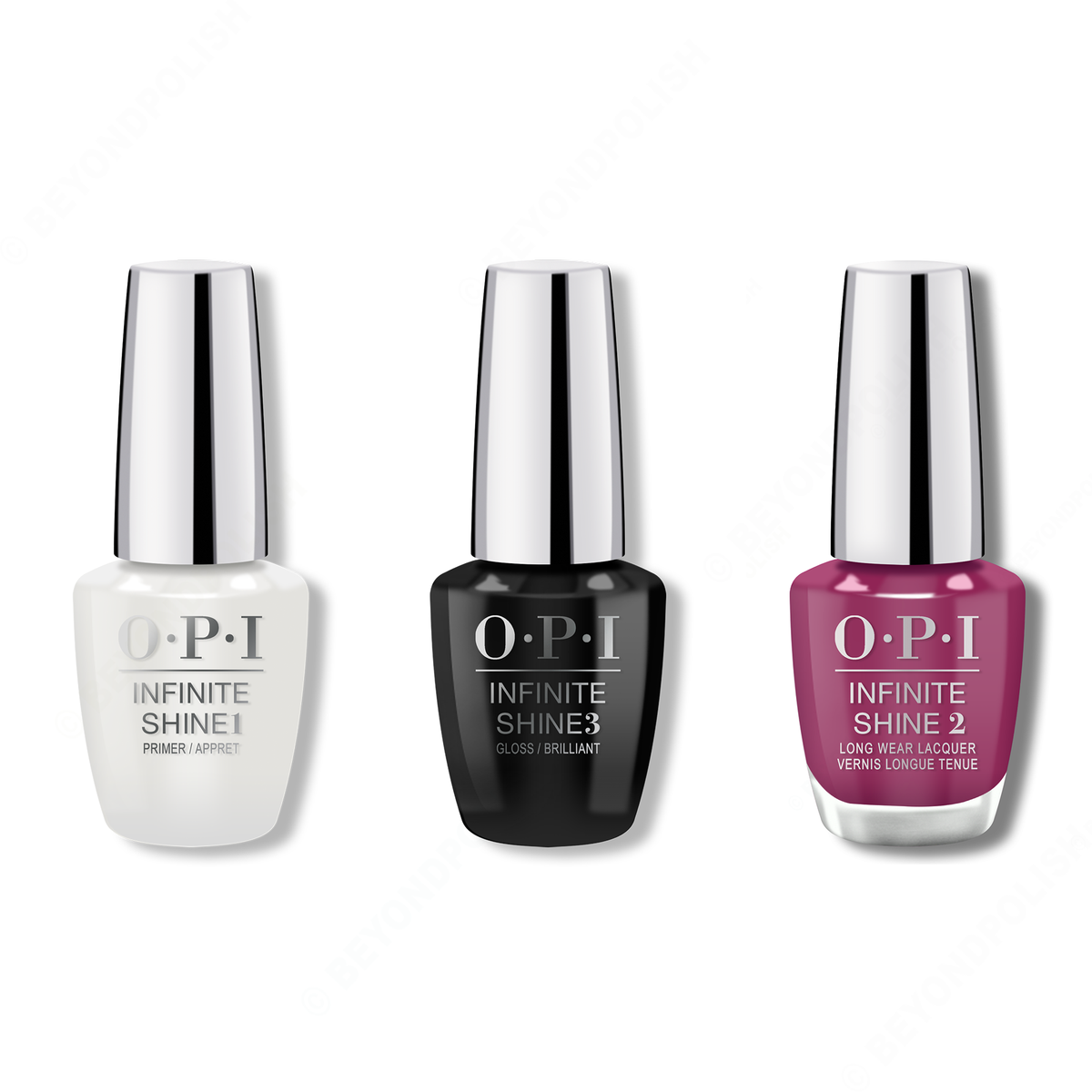 OPI - Infinite Shine Combo - Base, Top & Feelin' Berry Glam - Nail Lacquer - Nail Polish at Beyond Polish