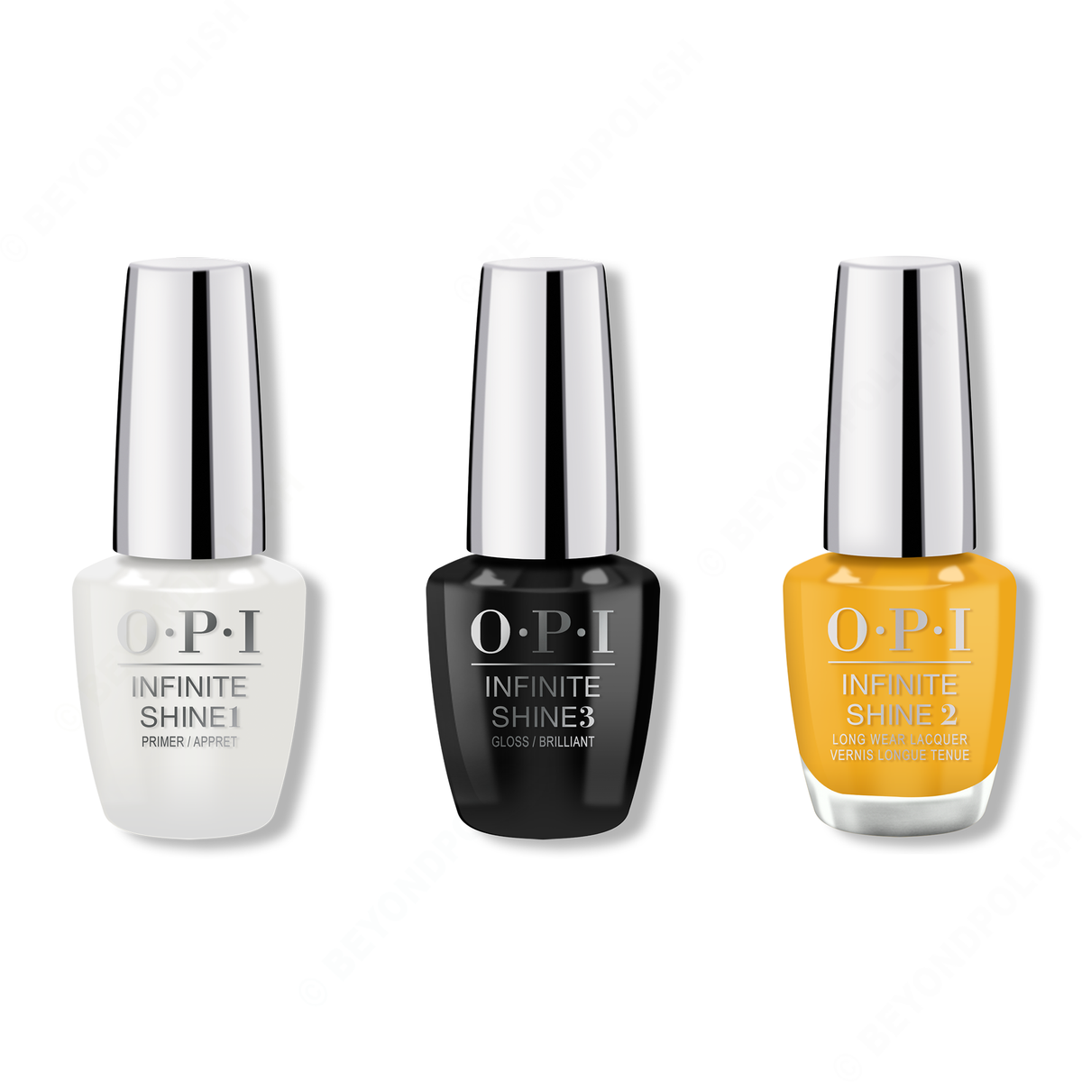 OPI - Infinite Shine Combo - Base, Top & Marigolden Hour - Nail Lacquer - Nail Polish at Beyond Polish