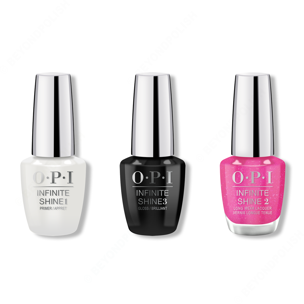 OPI - Infinite Shine Combo - Base, Top & Pink BIG - Nail Lacquer - Nail Polish at Beyond Polish