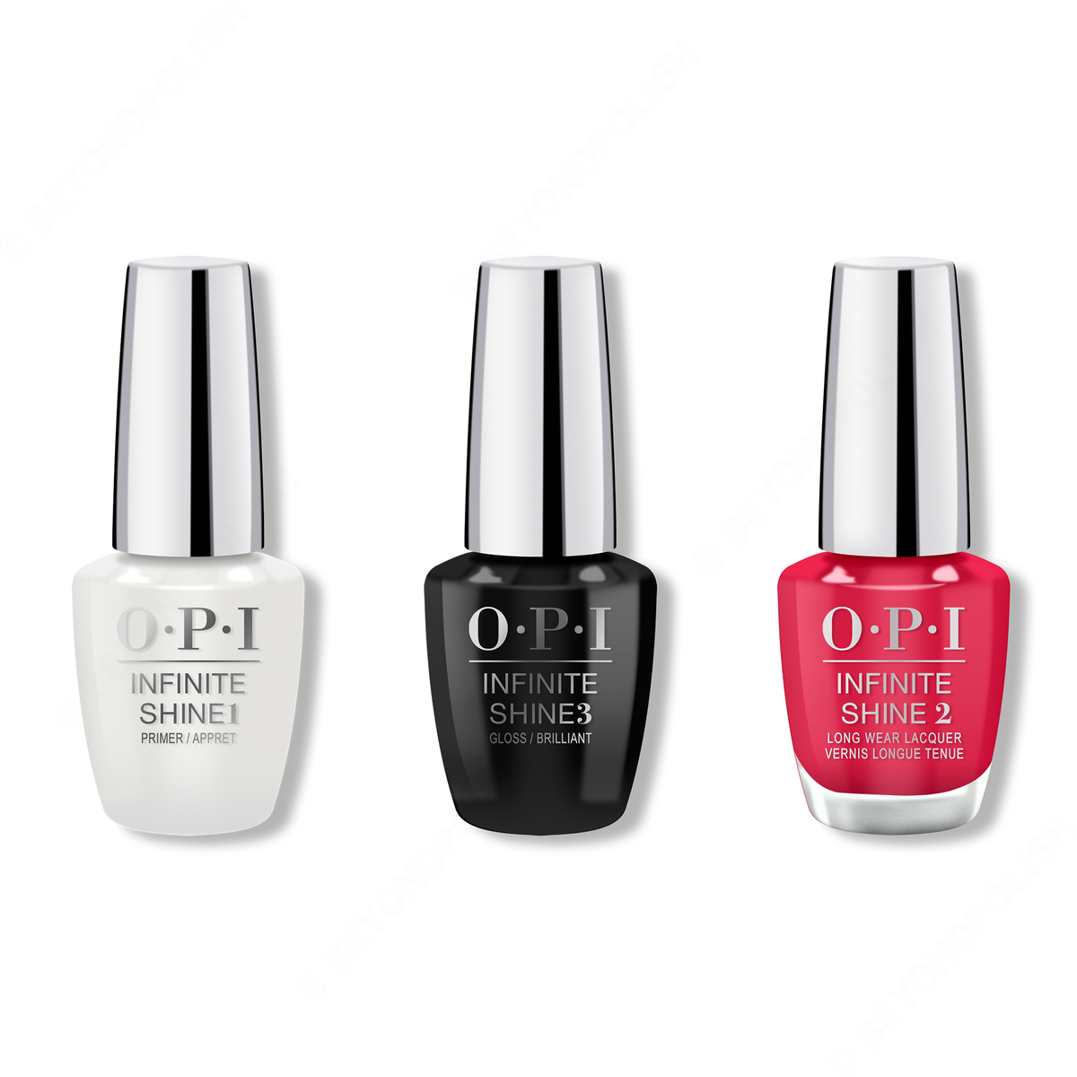 OPI - Infinite Shine Combo - Base, Top & Red-veal Your Truth - Nail Lacquer - Nail Polish at Beyond Polish