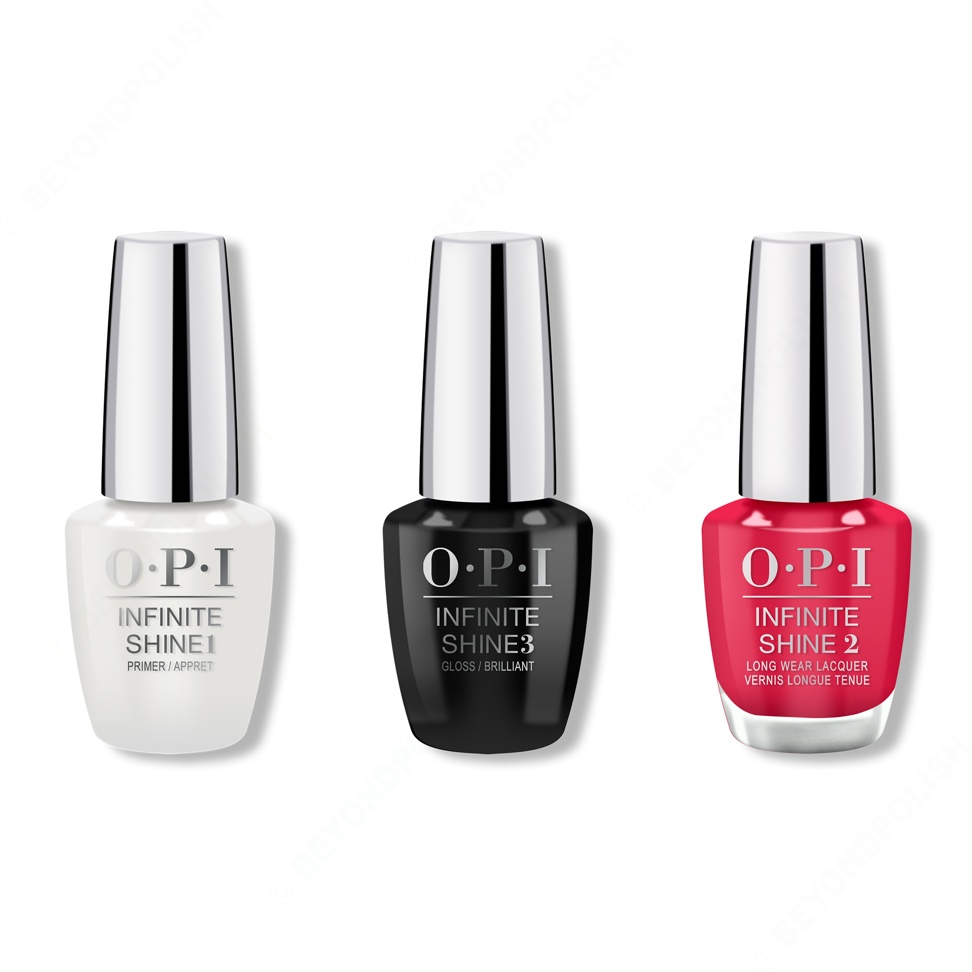 OPI - Infinite Shine Combo - Base, Top & Red-veal Your Truth - Nail Lacquer - Nail Polish at Beyond Polish