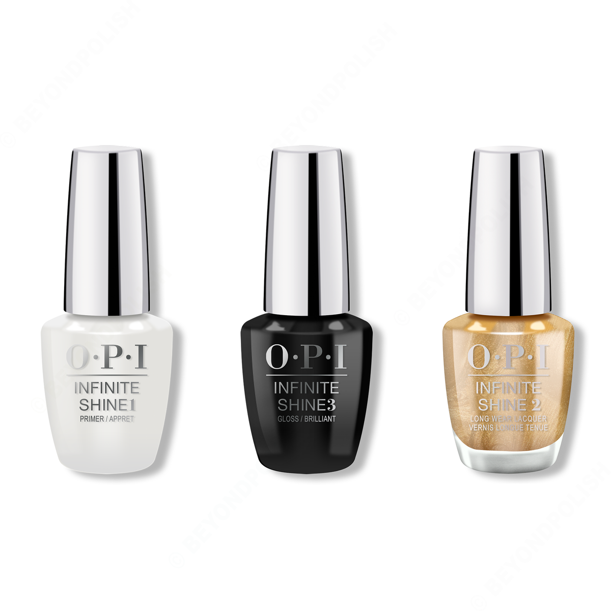OPI - Infinite Shine Combo - Base, Top & Sleigh Bells Bling - Nail Lacquer - Nail Polish at Beyond Polish