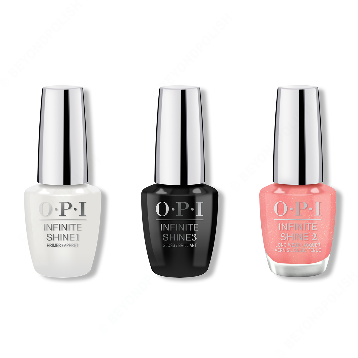 OPI - Infinite Shine Combo - Base, Top & Sun-rise Up - Nail Lacquer - Nail Polish at Beyond Polish
