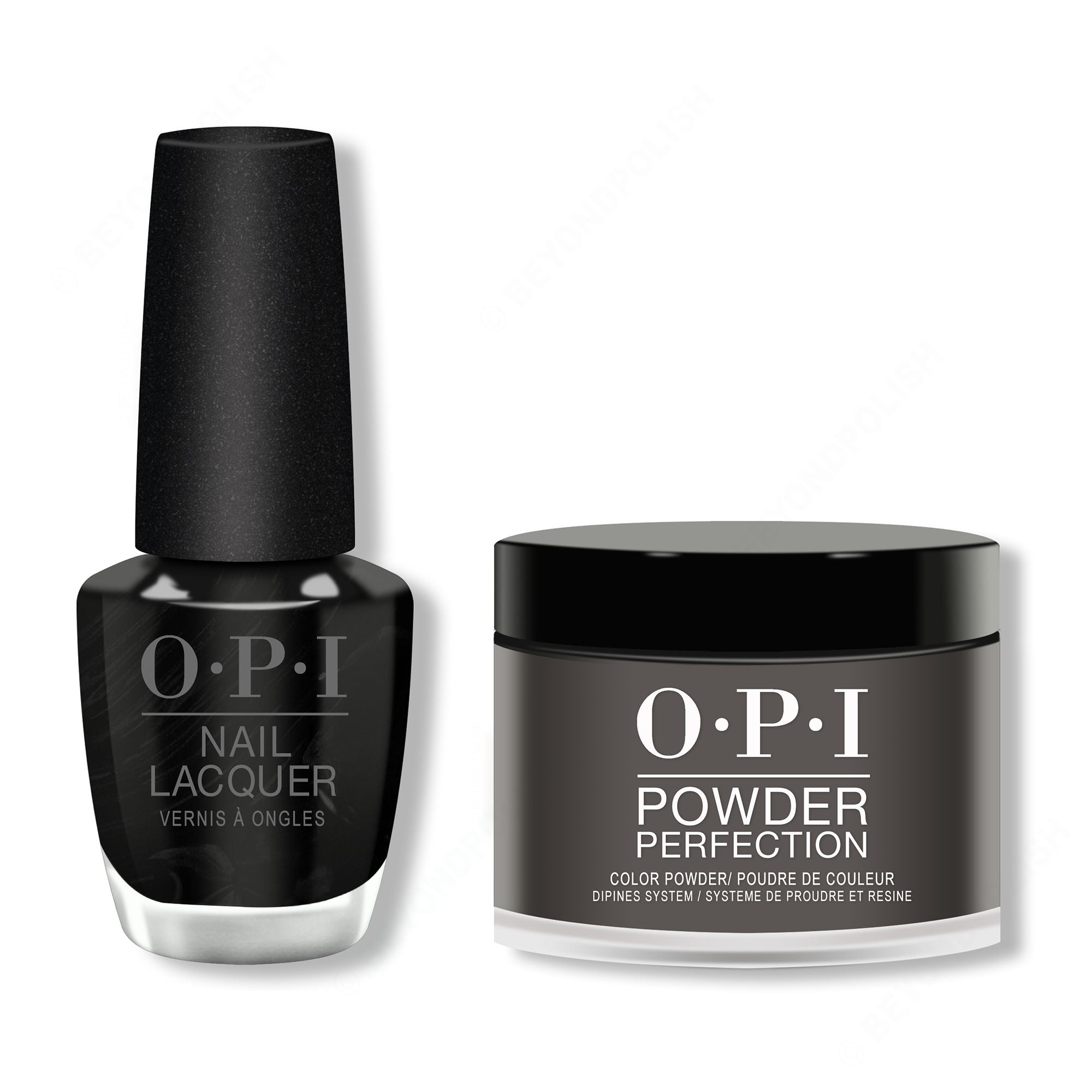 OPI - Lacquer & Dip Combo - Black Onyx - Lacquer & Dip - Nail Polish at Beyond Polish