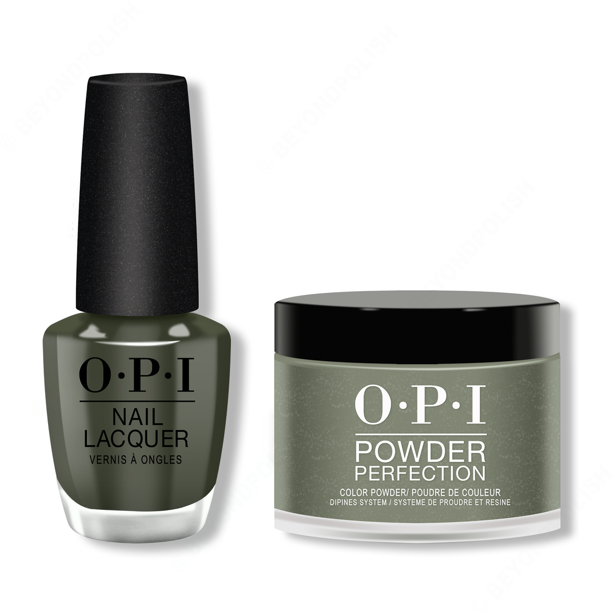 OPI - Lacquer & Dip Combo - Things I've Seen In Aber-Green - Lacquer & Dip - Nail Polish at Beyond Polish