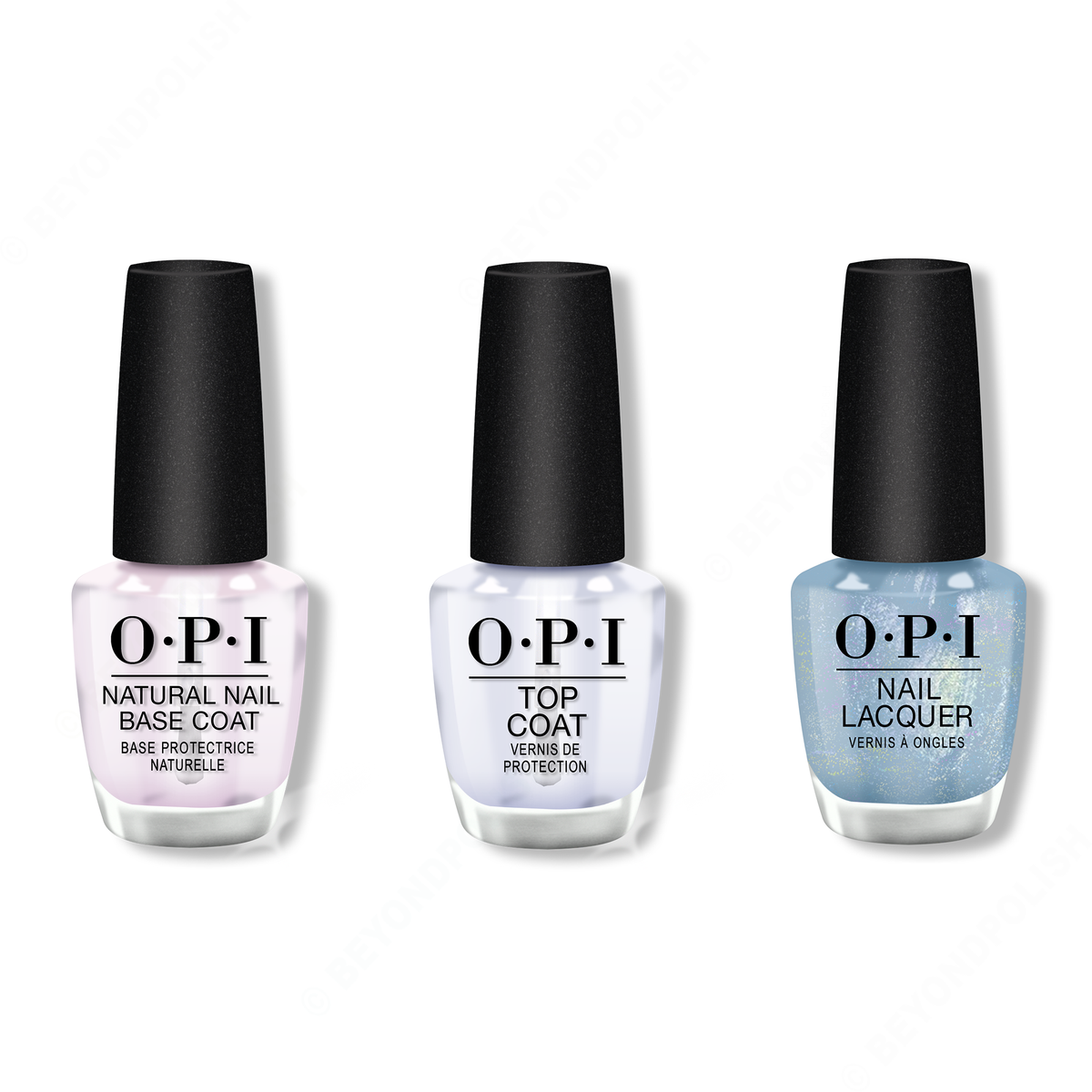 OPI - Nail Lacquer Combo - Base, Top & Angels Flight to Starry Nights - Nail Lacquer - Nail Polish at Beyond Polish