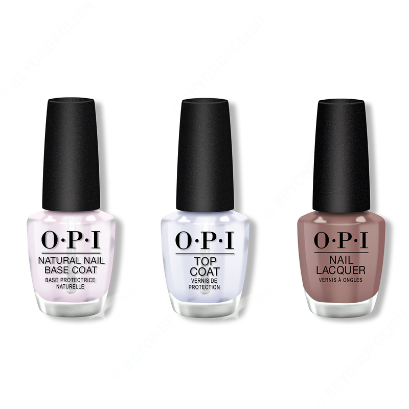 OPI - Nail Lacquer Combo - Base, Top & Bonfire Serenade - Nail Lacquer - Nail Polish at Beyond Polish