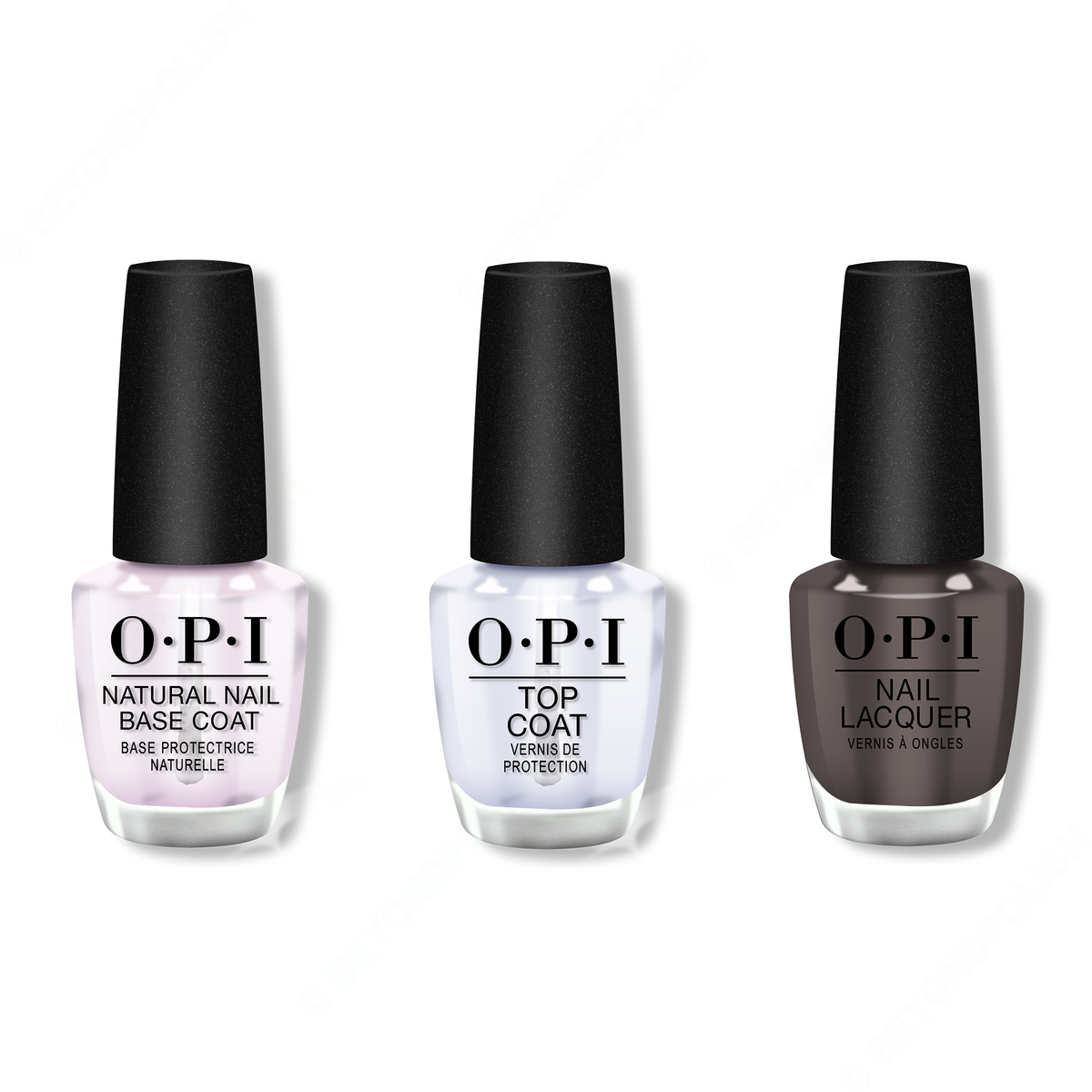 OPI - Nail Lacquer Combo - Base, Top & Brown To Earth - Nail Lacquer - Nail Polish at Beyond Polish