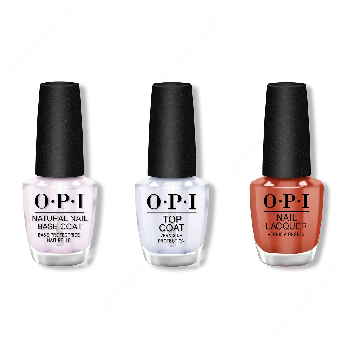 OPI - Nail Lacquer Combo - Base, Top & It's a Piazza Cake 0.5 oz - #NLV26 - Nail Lacquer - Nail Polish at Beyond Polish