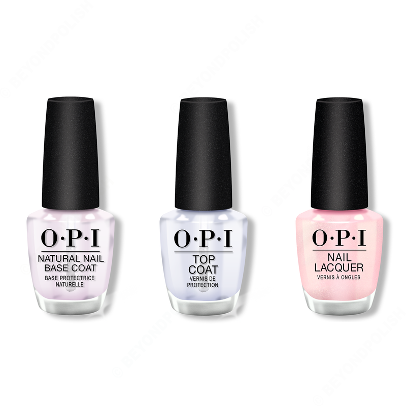 OPI - Nail Lacquer Combo - Base, Top & Merry & Ice - Nail Lacquer - Nail Polish at Beyond Polish