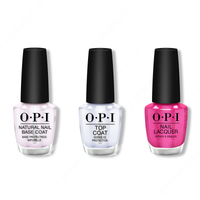 OPI - Nail Lacquer Combo - Base, Top & Pink, Bling, and Be Merry - Nail Lacquer - Nail Polish at Beyond Polish