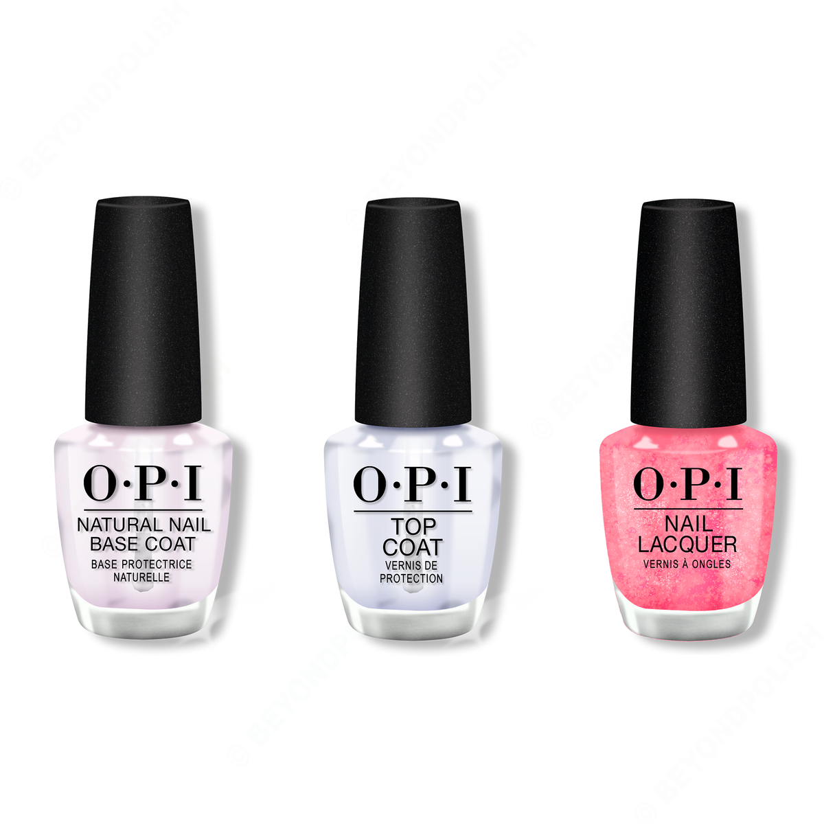 OPI - Nail Lacquer Combo - Base, Top & Pixel Dust - Nail Lacquer - Nail Polish at Beyond Polish