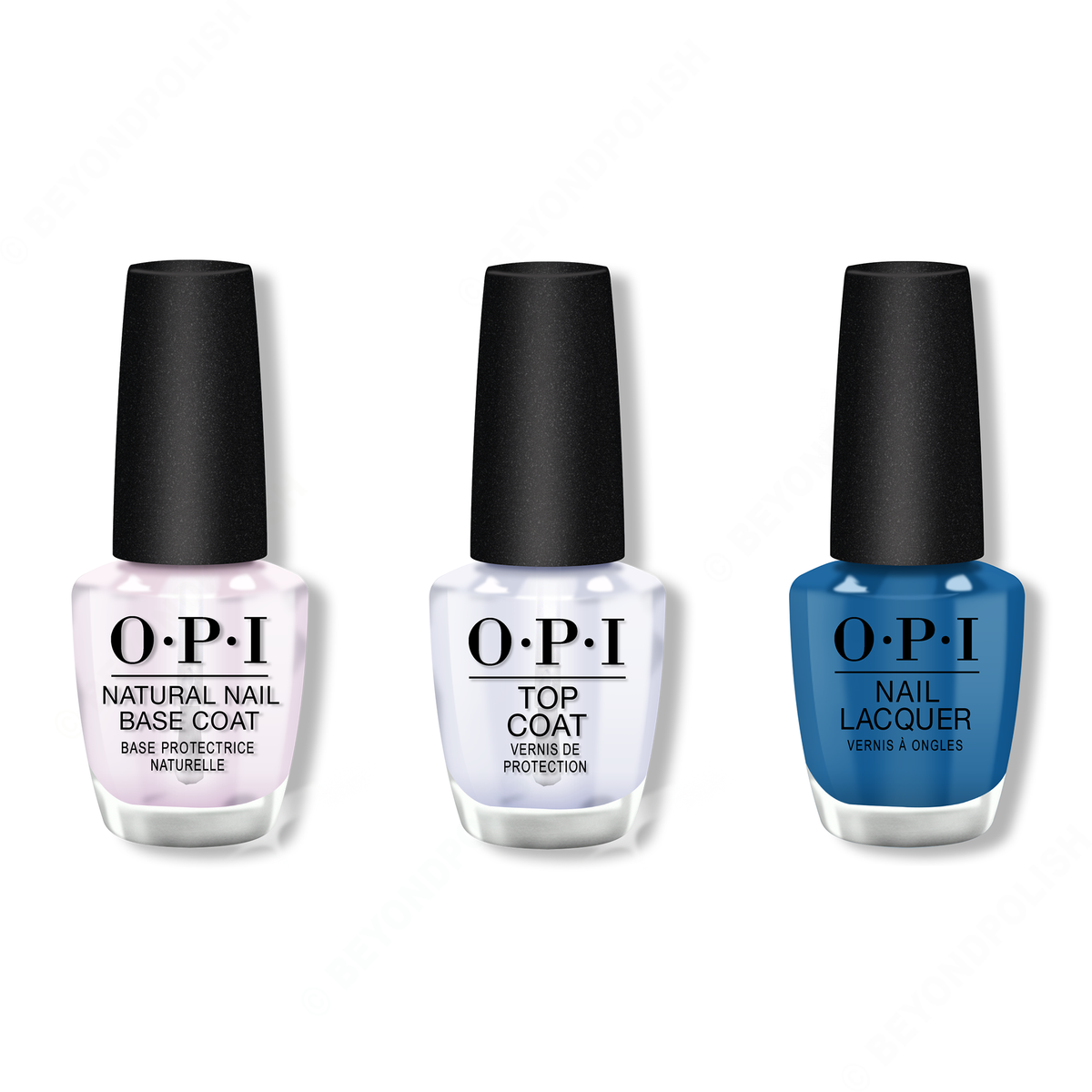 OPI - Nail Lacquer Combo - Base, Top & Ring in the Blue Year - Nail Lacquer - Nail Polish at Beyond Polish