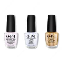 OPI - Nail Lacquer Combo - Base, Top & Sleigh Bells Bling - Nail Lacquer - Nail Polish at Beyond Polish