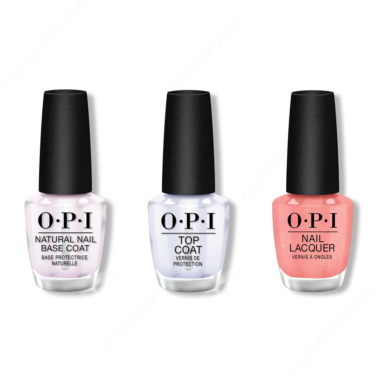 OPI - Nail Lacquer Combo - Base, Top & Sun-rise Up - Nail Lacquer - Nail Polish at Beyond Polish