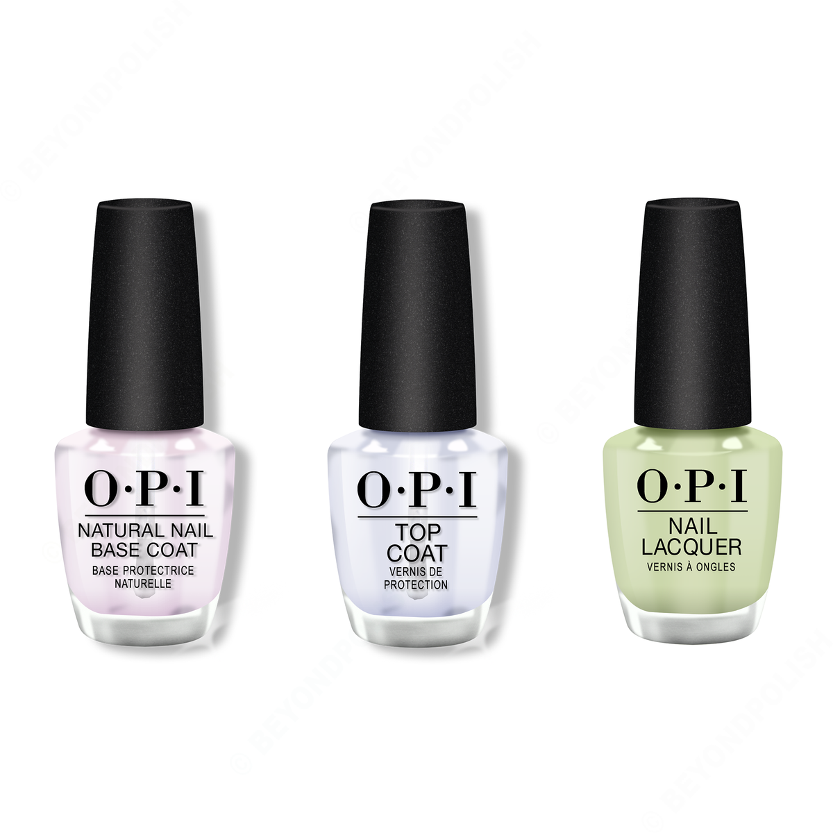 OPI - Nail Lacquer Combo - Base, Top & The Pass is Always Greener - Nail Lacquer - Nail Polish at Beyond Polish
