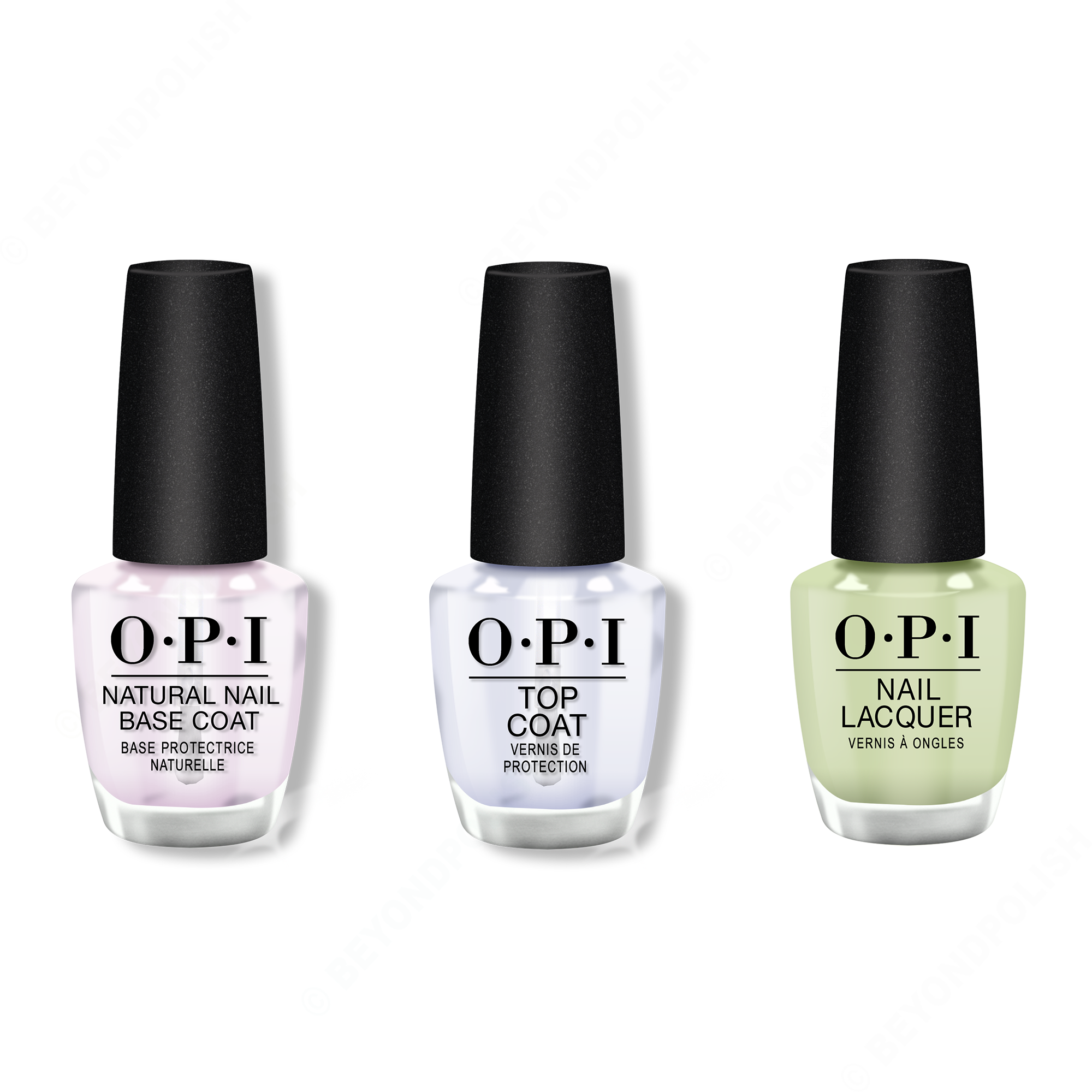 OPI - Nail Lacquer Combo - Base, Top & The Pass is Always Greener - Nail Lacquer - Nail Polish at Beyond Polish