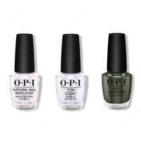 OPI - Nail Lacquer Combo - Base, Top & Things I've Seen In Aber-green 0.5 oz - #NLU15 - Nail Lacquer - Nail Polish at Beyond Polish