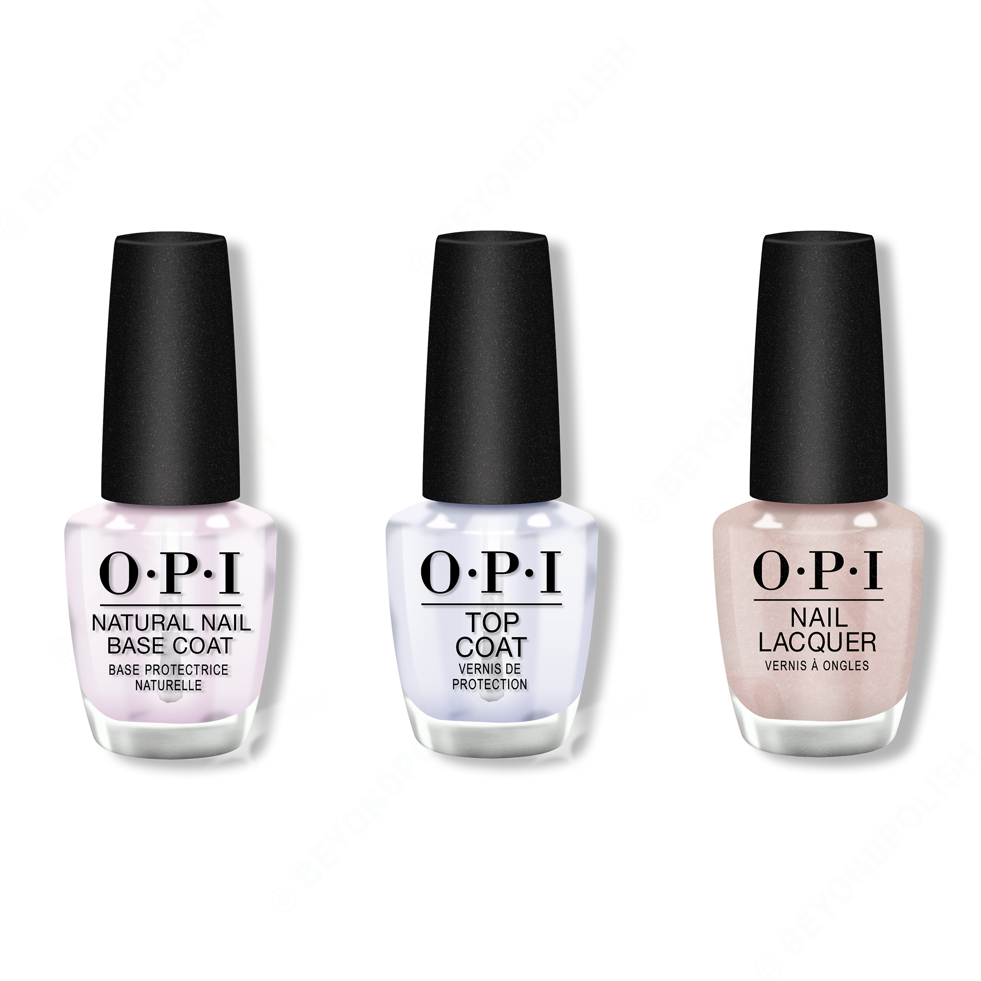 OPI - Nail Lacquer Combo - Base, Top & Throw Me a Kiss 0.5 oz - #NLSH2 - Nail Lacquer - Nail Polish at Beyond Polish