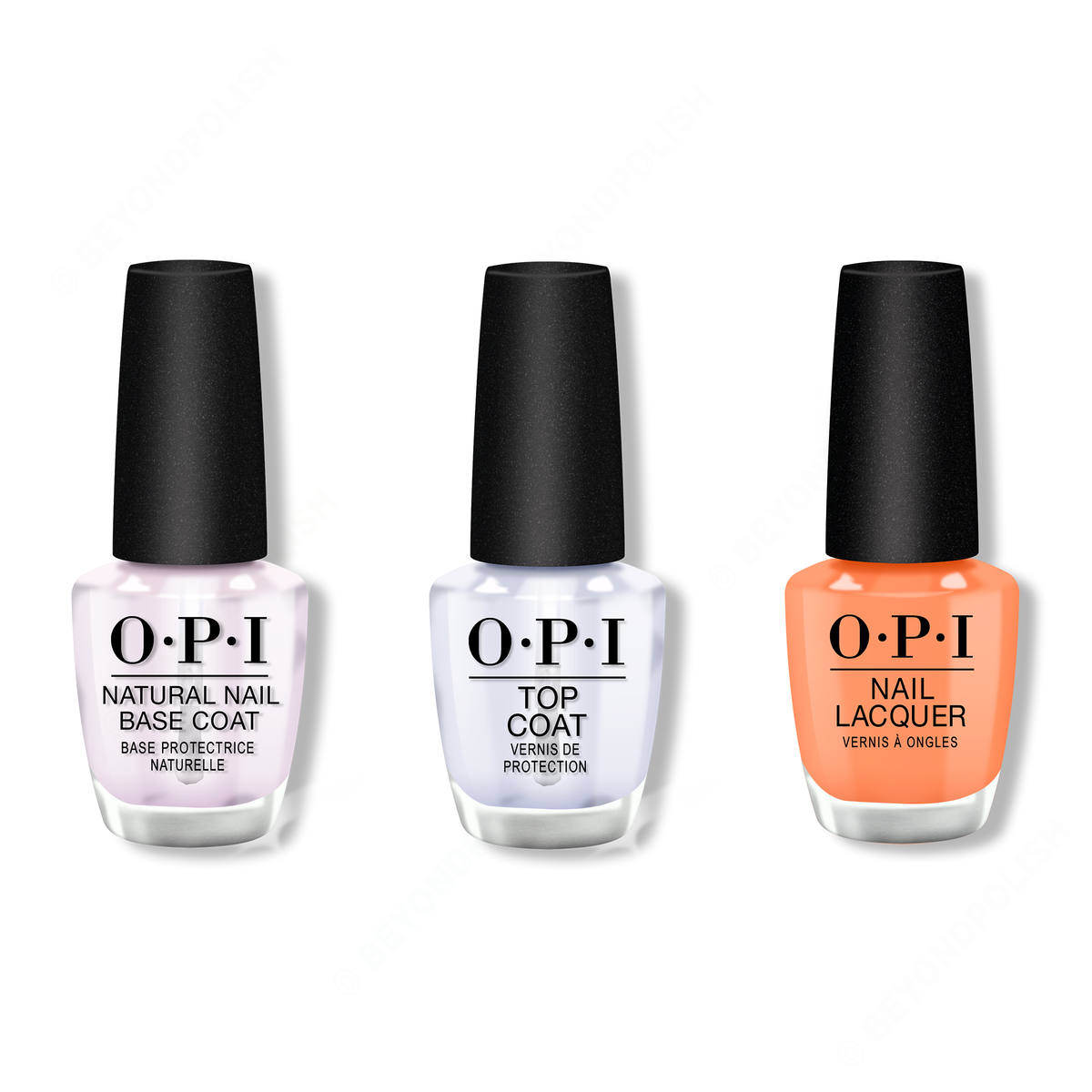 OPI - Nail Lacquer Combo - Base, Top & Trading Paint - Nail Lacquer - Nail Polish at Beyond Polish