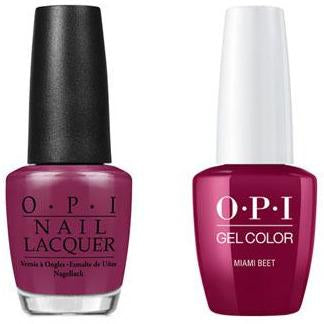OPI - Gel & Lacquer Combo - Miami Beet - Gel & Lacquer Polish - Nail Polish at Beyond Polish