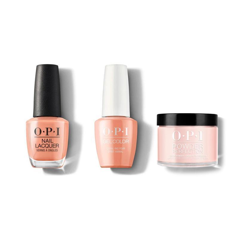 OPI - Gel, Lacquer & Dip Combo - Coral-ing Your Spirit Animal - Gel, Lacquer & Dip - Nail Polish at Beyond Polish