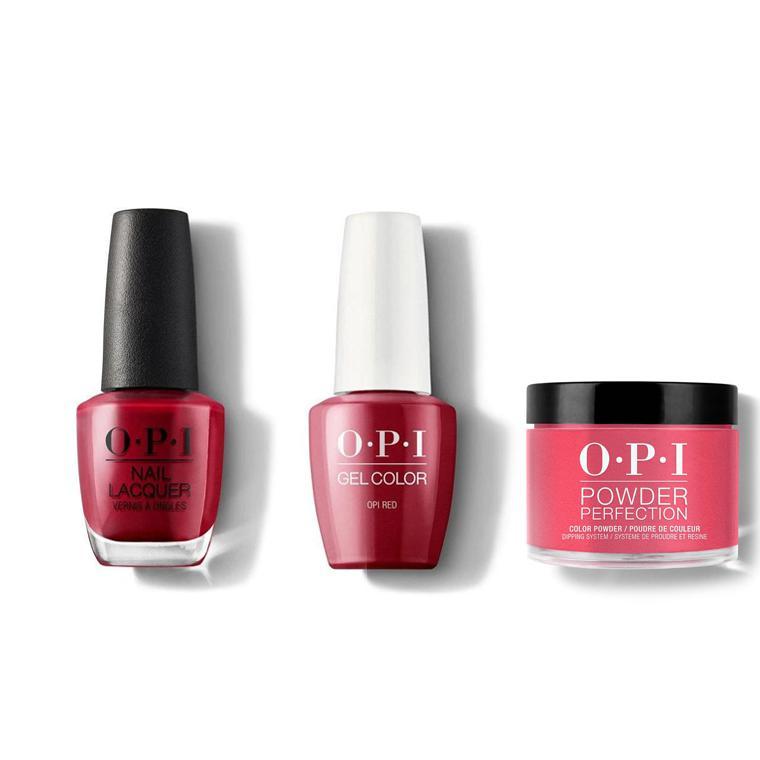 OPI - Gel, Lacquer & Dip Combo - OPI Red - Gel, Lacquer & Dip - Nail Polish at Beyond Polish