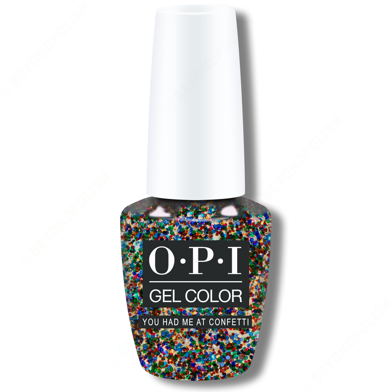 OPI GelColor - You Had Me at Confetti 0.5 oz - #HPN15 - Gel Polish - Nail Polish at Beyond Polish