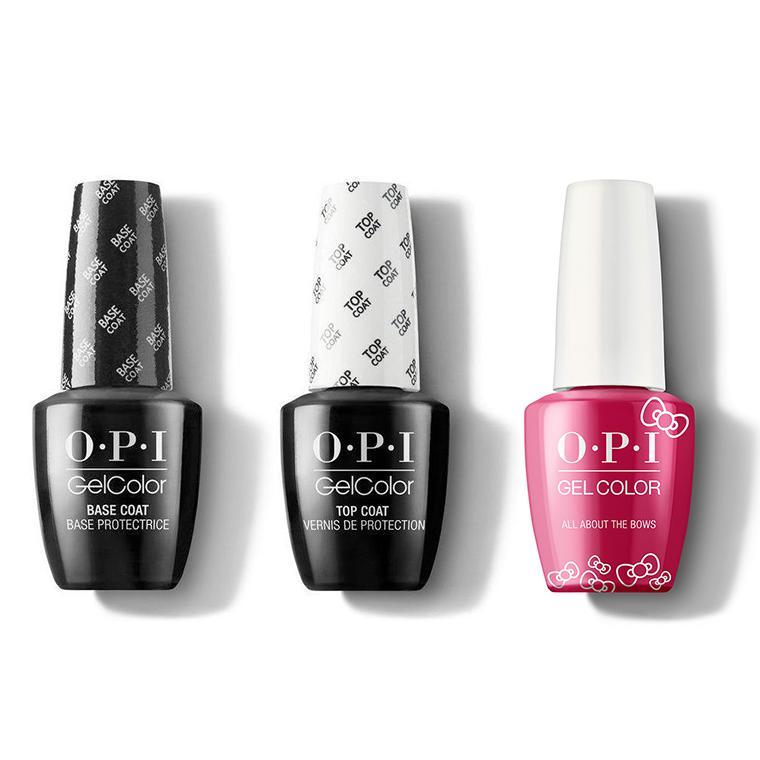 OPI - GelColor Combo - Base, Top & All About The Bows - Gel Polish - Nail Polish at Beyond Polish