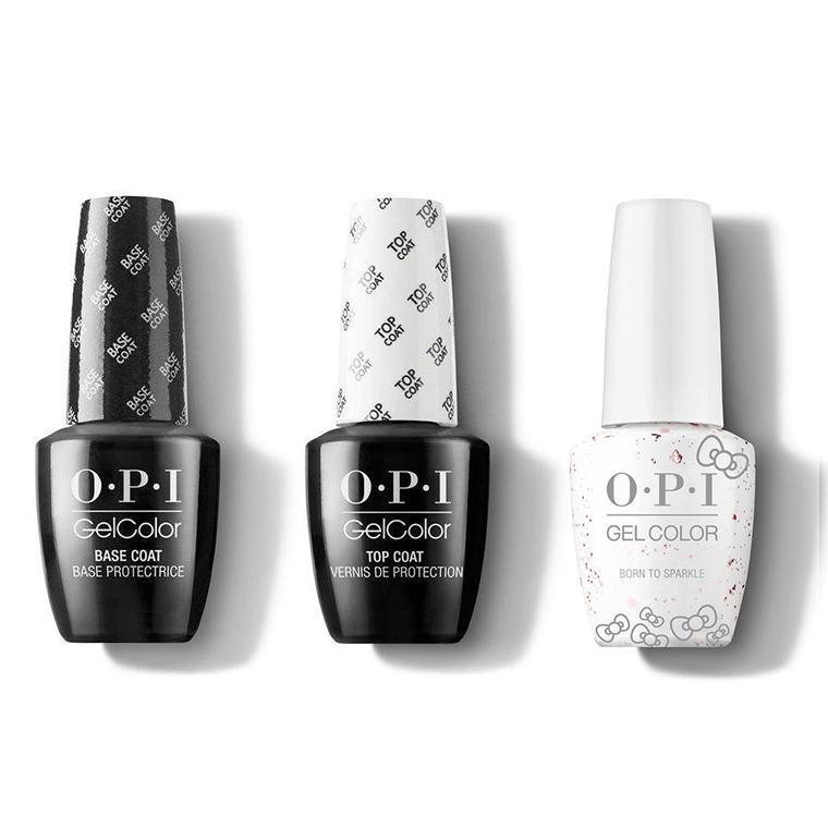 OPI - GelColor Combo - Base, Top & Born To Sparkle - Gel Polish - Nail Polish at Beyond Polish